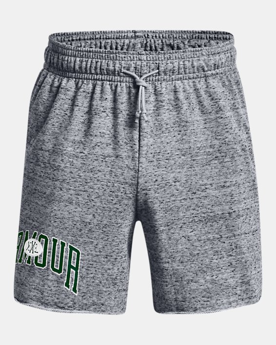 Men's UA Rival Terry 6" Shorts in Gray image number 4